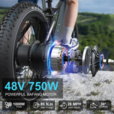 AIRWEST 750W Mountain EBike PIONEERS 1.1
